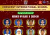 सीबीएसई कक्षा 10 बोर्ड परीक्षा 2025–26 में Crescent International School का शानदार प्रदर्शन…