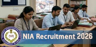 NIA Recruitment 2026: 30 पदों पर निकली बंपर भर्ती, इतना मिलेगी सैलरी NIA Recruitment 2026: 30 पदों पर निकली बंपर भर्ती, इतना मिलेगी सैलरी