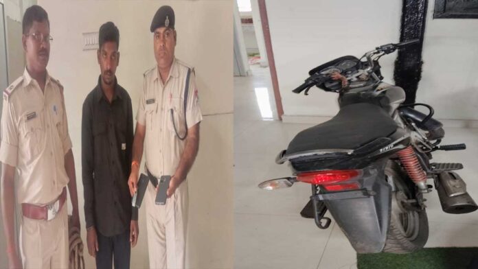 चलती ट्रेन से मोबाइल झपटने वाला चोर गिरफ्तार