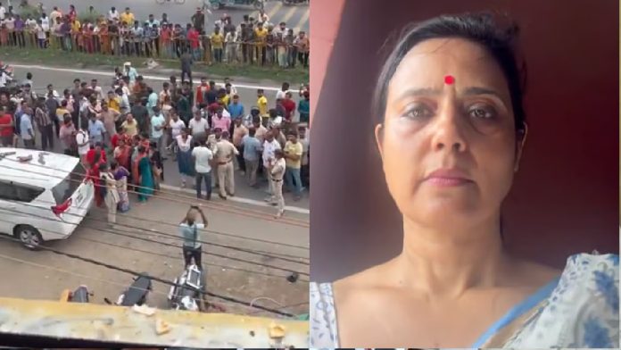 Mahua Moitra TMC Attacked with Eggs: X पर वीडियो शेयर कर भाजपा समर्थकों पर लगाए गंभीर आरोप