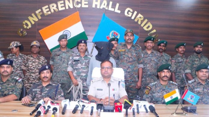 25 लाख के इनामी माओवादी अजय महतो को गिरिडीह पुलिस ने किया गिरफ्तार