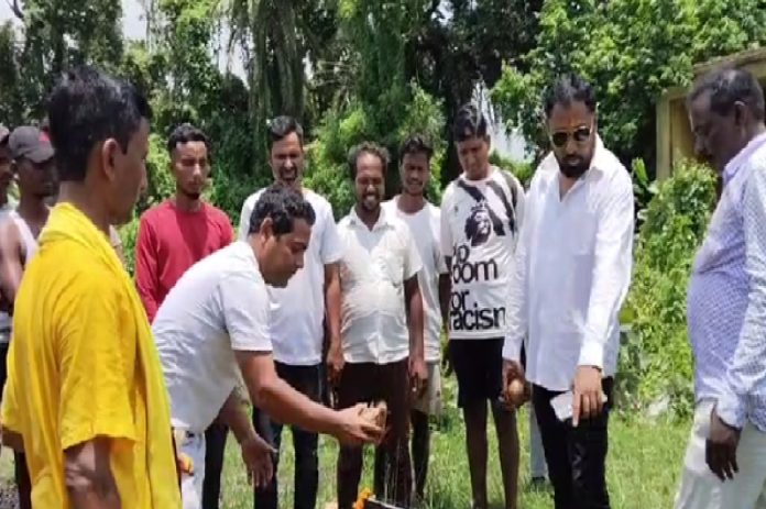 Nirsa News: श्मशान घाट पर शवदाह गृह निर्माण शुरू, बारिश में मिलेगी राहत