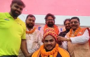नालंदा के पैरा एथलीट झंडू कुमार का जलवा, 190 किलो उठाकर रचा इतिहास, हरनौत में फूल-मालाओं से हुआ स्वागत
