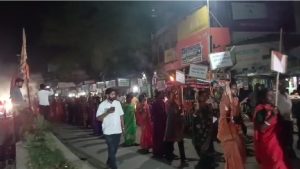 जमुआ में गौतम सागर राणा के समर्थकों का मशाल जुलूस, 14 सूत्री मांगों पर गरजे लोग