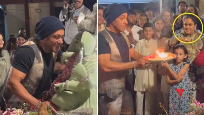 Salman Khan Ganpati Visarjan: आरती के दौरान अर्पिता ने भाई सलमान को टोका, वीडियो वायरल