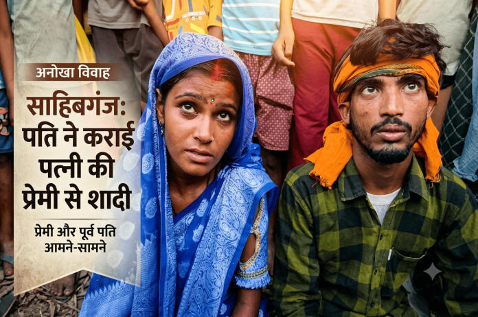 साहिबगंज पति ने खुद कराया पत्नी का प्रेमी से विवाह, बाद में गाना गाकर जाहिर की अपनी बात
